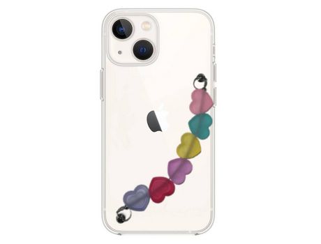 Funda cristal con Soporte Corazones para iPhone 13 Mini
