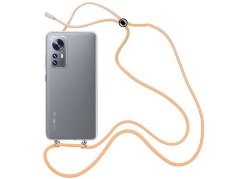 Funda cristal con Cordón Naranja para Xiaomi 12
