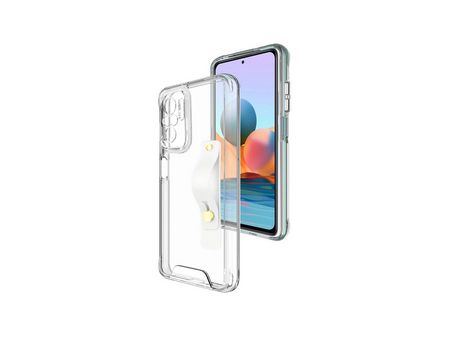 Funda acrilico Certificación militar MIL-STD 810G con Soporte Multifunción para Xiaomi Redmi Note 10 Transparente