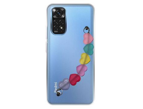 Funda cristal con Soporte Corazones para Xiaomi Poco M4 Pro
