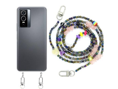 Funda cristal con Rosario smile para Vivo Y76 5G