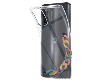 Funda cristal con Soporte rainbow para Motorola Moto G52