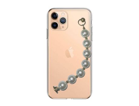 Funda cristal con Soporte pérola para iPhone 11 Pro Max
