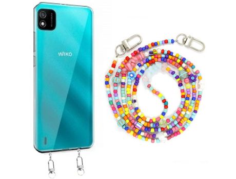 Funda cristal con Rosario colorful para Wiko Y62