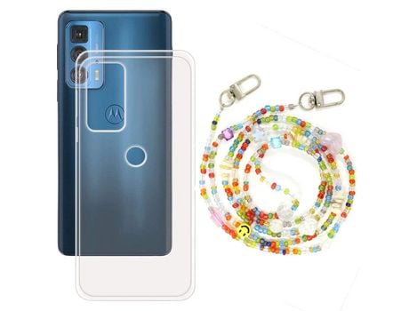 Funda cristal con Rosario ocean para Motorola Edge 20 Pro