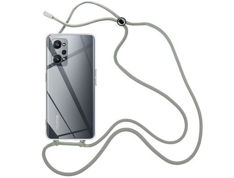 Funda cristal con Cordón Gris para Realme GT Neo 3