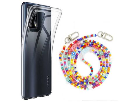 Funda cristal con Rosario colorful para Oppo A74