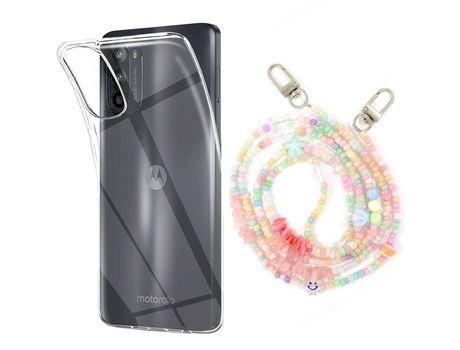 Funda cristal con Rosario baby para Motorola Moto G52