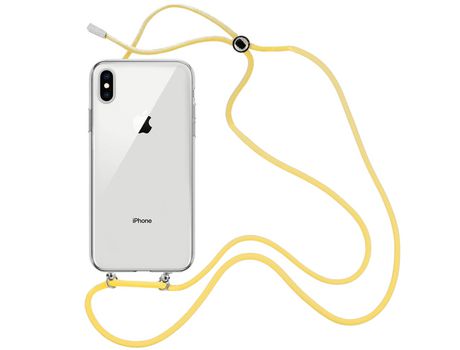 Funda cristal con Cordón Amarillo para iPhone Xs Max