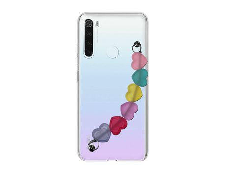 Funda cristal con Soporte Corazones para Xiaomi Redmi Note 8T