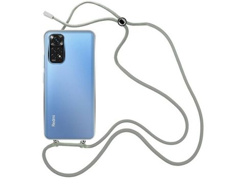 Funda cristal con Cordón Gris para Xiaomi Redmi Note 11 Pro