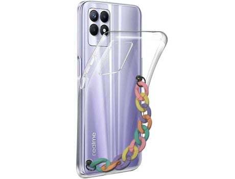 Funda cristal con Soporte rainbow para Realme Narzo 50