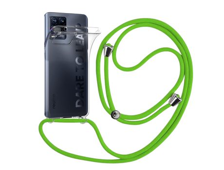 Funda cristal con Cordón verde para Realme Narzo 30 5G