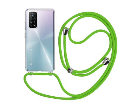 Funda cristal con Cordón verde para Xiaomi Mi 10T Pro