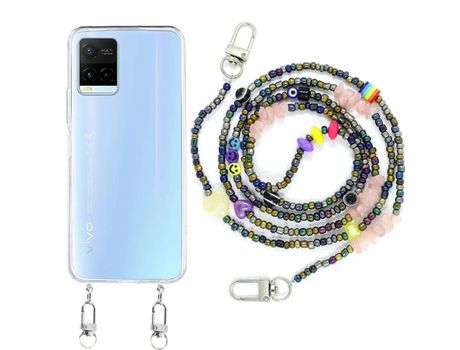 Funda cristal con Rosario smile para Vivo Y21s