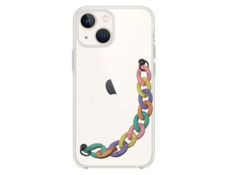 Funda cristal con Soporte rainbow para iPhone 13