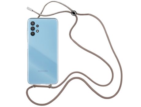 Funda cristal con Cordón Marrón para Samsung Galaxy M33 5G