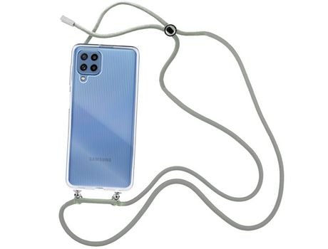 Funda cristal con Cordón Gris para Samsung Galaxy M32