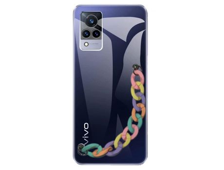 Funda cristal con Soporte rainbow para Vivo V21