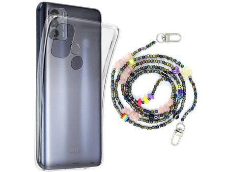Funda cristal con Rosario smile para Motorola Moto G50