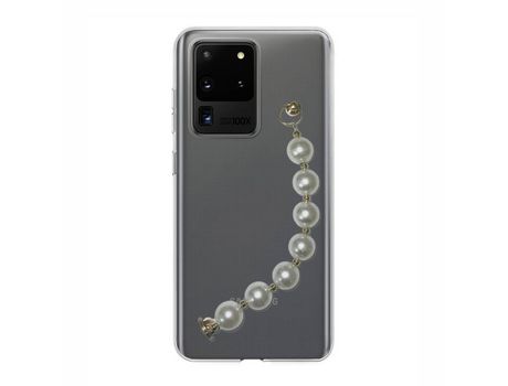 Funda cristal con Soporte perola para Samsung Galaxy S20 Ultra