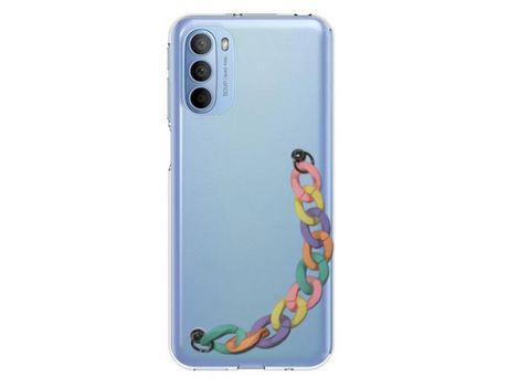 Funda cristal con Soporte rainbow para Motorola Moto G31