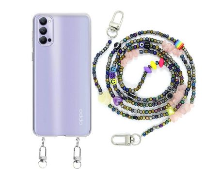 Funda cristal con Rosario smile para Oppo Reno 4