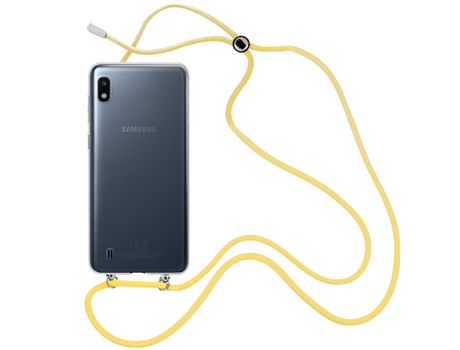 Funda cristal con Cordón Amarillo para Samsung Galaxy A10