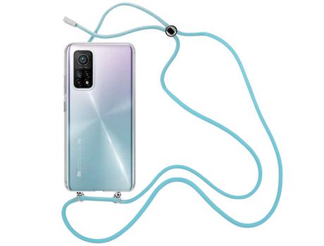 Funda cristal con Cordón azul para Xiaomi Mi 10T Pro