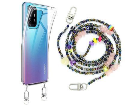 Funda cristal con Rosario smile para Oppo A94 5G