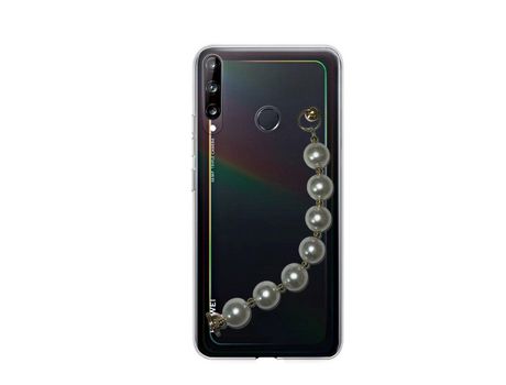 Funda cristal con Soporte perola para Huawei P40 Lite E