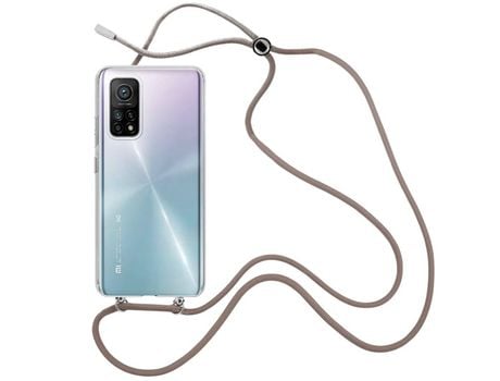 Funda cristal con Cordón Marrón para Xiaomi Mi 10T Pro