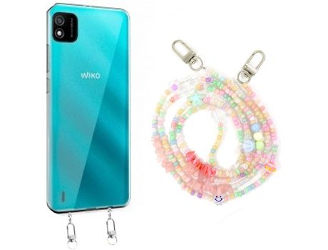 Funda cristal con Rosario baby para Wiko Y62