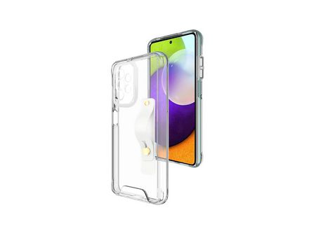 Funda acrilico Certificación militar MIL-STD 810G con Soporte Multifunción para Samsung Galaxy A52 5G Transparente
