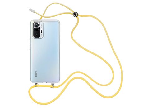 Funda cristal con Cordón Amarillo para Xiaomi Redmi Note 10 Pro