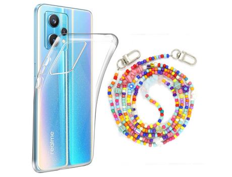 Funda cristal con Rosario colorful para Realme 9 Pro Plus