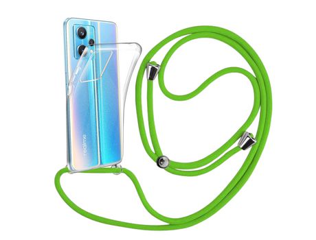 Funda cristal con Cordón verde para Realme 9 Pro Plus