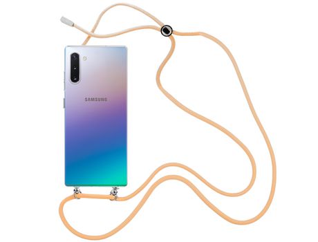 Funda cristal con Cordón Naranja para Samsung Galaxy Note 10
