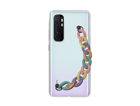 Funda cristal con Soporte rainbow para Xiaomi Mi Note 10 Lite