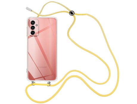 Funda cristal con Cordón Amarillo para Samsung Galaxy M13 4G