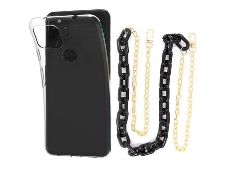 Funda cristal con Cordón Cadena blanco para Xiaomi Poco X3 Pro