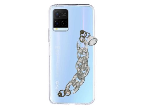 Funda cristal con Soporte diamante para Vivo Y33s
