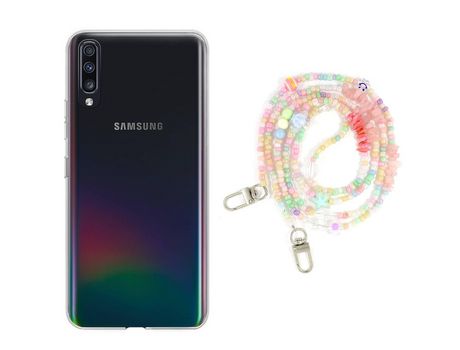 Funda cristal con Rosario baby para Samsung Galaxy A70