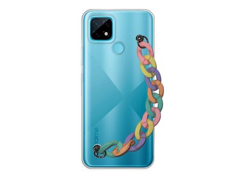 Funda cristal con Soporte rainbow para Realme C25Y