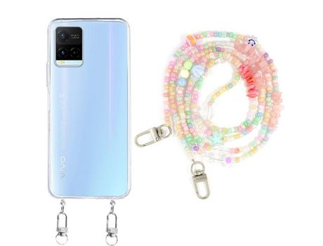 Funda cristal con Rosario baby para Vivo Y21s