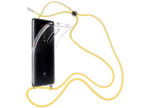 Funda cristal con Cordón Amarillo para Xiaomi Mi 9T Pro