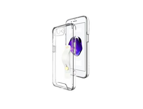 Funda acrilico Certificación militar MIL-STD 810G con Soporte Multifunción para iPhone 8 Plus Transparente