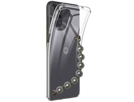 Funda cristal con Soporte perola para Motorola Moto G22