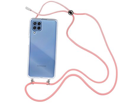 Funda cristal con Cordón rosa para Samsung Galaxy M32