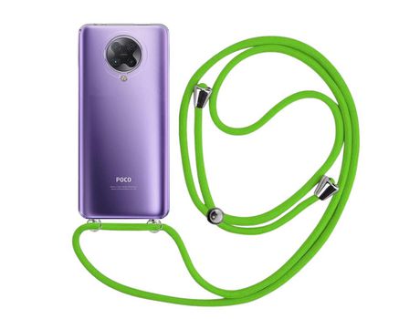 Funda cristal con Cordón verde para Xiaomi Poco F2 Pro